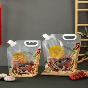 400개 팩 전용 스파우트 1L 투명 파우치 액체