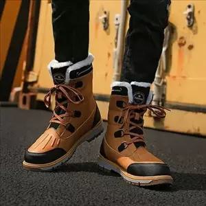 [콩심팥심]따뜻한 남성 방한 부츠 캐주얼 남자 방한화 겨울 생활 방수