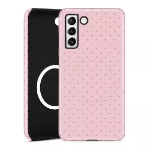 Aitipy 마그네틱 폴카 도트 폰 케이스, 삼성 갤럭시 S21용, MagSafe와 호환, 귀여운 핑크 폴카 도트 미적