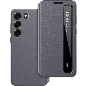 삼성 S23 5G 클리어 뷰 커버, 스마트 뷰 터치 컨트롤, 삼성 갤럭시 S23용 S-View 케이스, 플립 스마트 윈도