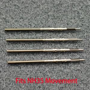 2피스/4피스 스테인리스 스틸 크라운 무브먼트 스템 NH35 자동 기계식 교체 부품