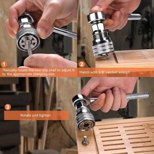 범용 전기 렌치 슬리브 컨버터는 표준 슈퍼 소켓 도구에 19MM 렌치 10 다기능 드라이브