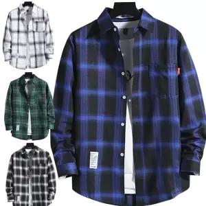 체크남방 4컬러 남성체크남방 체크셔츠 남성의류 데일리셔츠 셔츠