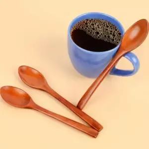 [콩심팥심]원목 티 스푼 3P 양식 수저 시리얼 숟가락 디저트 조리용