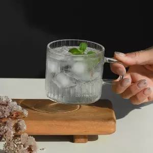 [콩심팥심]내열 유리 머그컵 홈카페 음료잔 커피잔 3종 세트 스타일