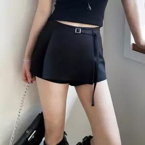 [하프클럽/]여자 봄여름 모던 스판 벨티드 미니 치마바지