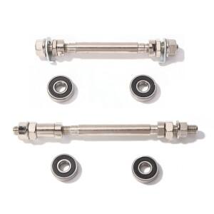 140mm/180mm 자전거 앞/뒤 휠 허브(2개 베어링 포함) MTB 스핀들 변속 샤프호환트 레버 사이클링 교체 부품