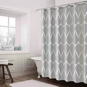 [콩심팥심]호텔식 방수 샤워커튼 180x180cm 욕실 가림막 욕조 칸막이 패브릭 커튼