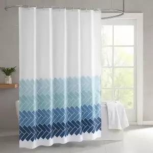 [콩심팥심]욕실 방수 샤워커튼 180x180cm 컬러풀 헤링본 패브릭 가리개 커텐