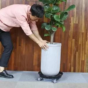 [골드스마일]가드닝 받침대 중형 이동식 식물 화분 바퀴형 원형