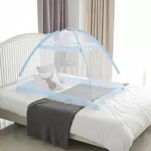 [콩심팥심]1초 완성 스마트 원터치 유아 모기장 침대용 캐노피 대형 방충망