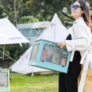 수납박스 오픈형 캠핑 초대형 폴딩 테이블 143L 116L