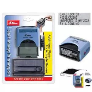 [JED] 먹색 원형 확인도장DIY 일부인 사각 자동 회사직인 결재도장 스탬프 문구 날짜스탬프 주소