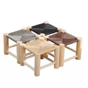 엮기 신발 교환 차 작은 의자 테이블