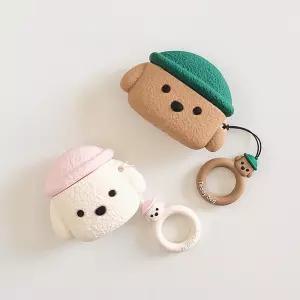 몽몽에어팟케이스 귀여운 캐릭터 1/2세대 프로 실리콘 bij4+7VmM