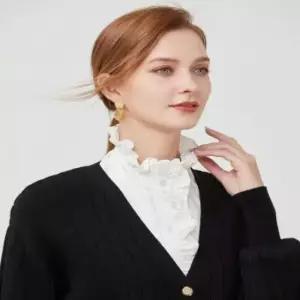 넥케이프 여성 레이스 차이나 코튼 페이크 블라우스 이너넥카라