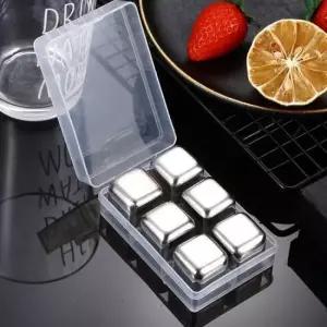 녹지않는얼음 쿨앤샷 사각 아이스큐브 스텐아이스볼 6p세트