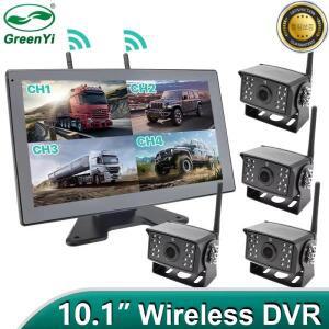 사각지대 터치 스크린 AHD 디지털 무선 와이파이 4CH 모니터 DVR 레코드 리버스 백업 카메라 트럭 트레일러