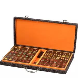 마작 세트 보드 게임 케이스 전통 중국 마작패