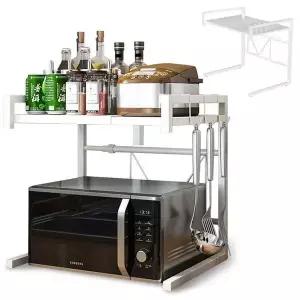 [하프클럽/셀러허브]튼튼한 렌지대 전자렌지 폭조절 선반 다이 2단