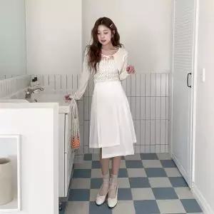 [하프클럽/셀러허브_여성트랜드패션]여자 데일리 코튼 플레어 미디 스커트