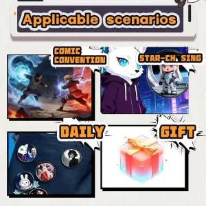 스마트 디지털 배지 동적 전자 디스플레이 야외용 소형 펜던트 패셔너블 전자 배지 디지털 쇼 스크린 홈 데