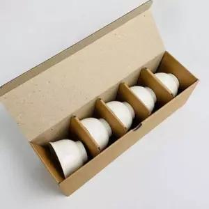 백자 술잔 주방용 소주 선물 5개 찻잔 도자기 아이보리잔세트