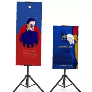 높이 조절 가능 포스터 광고 홍보 배너 거치대 스탠드 실내 매장 전시 행사용