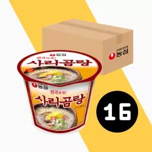 농심 사리곰탕 큰컵라면 111g 16개 대용량