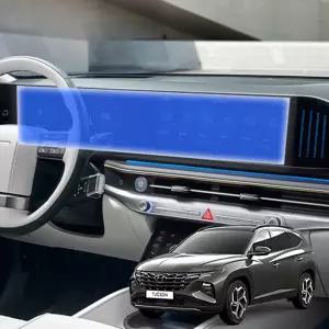 투싼NX4 선명한 차량 보호필름 네비게이션 디스플레이