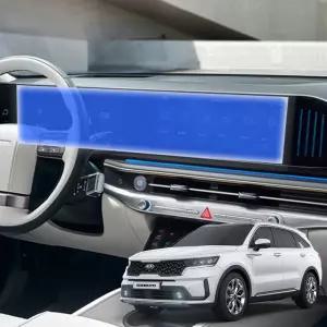 쏘렌토MQ4 선명한 차량 보호필름 네비게이션 디스플레이