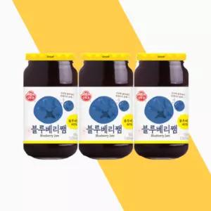 오뚜기 블루베리잼 500g 3개 과일잼 토스트잼