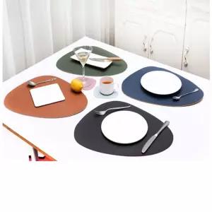 세련 컬러 실루엣다이닝 식탁매트 인테리어 주방 부드러운 곡선 컵받침 세트