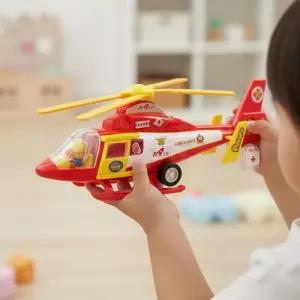 뽀로로 후릭션 소방 헬리콥터 장난감비행기 소방헬기 소방관 피규어 멜로디 라이트 비행기
