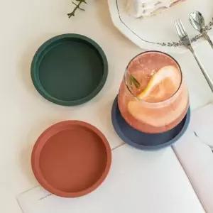 컵받침주문제작 국산 실리콘 다용도 컵받침 티코스터 제작 코스타