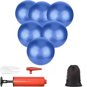 XIECCX 미니 요가 볼 9인치 운동 필라테스 테라피 밸런스 마이크로포어 바레 장비로 가정 안정성 훈련 신체