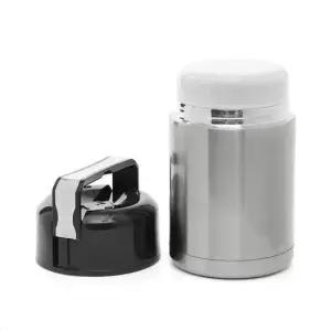 스텐보온밥통 쿠킹메이드 간편조리 보온죽통 스텐 도시락 실버 1L