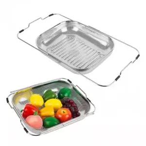 [RIZPICK]씽크대 바스켓 대형 스텐 수납 정리 바구니