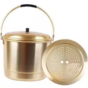[RIZPICK]대형 들통 캠핑용 찜솥 가정용 알루미늄 식당용 국산 양은