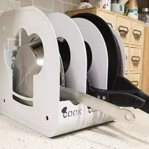 연결식 후라이팬 꽂이 정리대 주방 냄비 수납 선반정리대