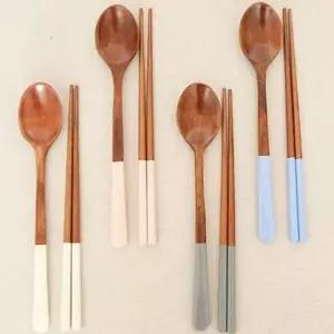 [RIZPICK]젓가락 신혼부부 한식 숟가락 원목 수저 옻칠 가정용 한식수저세트