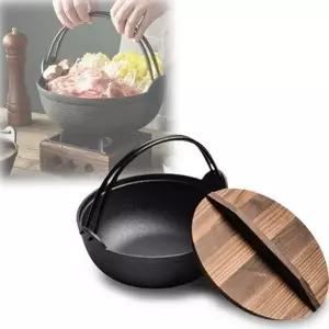 [RIZPICK]전골 주철 가정용 냄비 오뎅 캠핑용 샤브샤브 무쇠