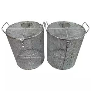 아우얼스룸 하수펌프 철망 메쉬망 지름25cm높이30cm 여과기 안전 연못 농업용