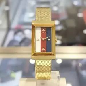 [대구백화점][구찌]G-프레임 메쉬밴드 여성시계(YA147410)