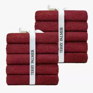 [NS홈쇼핑][etv]테리파머 무형광 170g 호텔수건 10장 와인 수건 타올 타월 수건세트..