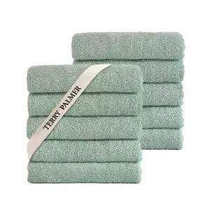 [NS홈쇼핑][etv] 테리파머 무형광 160g 호텔수건 10장 애플그린 수건 타올 타월 수건세트...