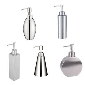 스테인리스 스틸 원형 빈 로션 비누 디스펜서 병 350ml 에센셜 오일 액체 적합