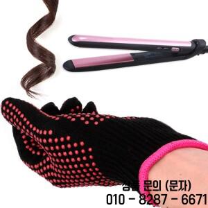 양면 헤어 스트레이트너 파마 컬링 미용 내열성 손가락 장갑 살롱 도구 스타일링 1 개
