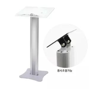 국산 고급 사회대 각도조절 알미늄 강연대 아크릴 상판 600x450mm 사진관 포럼