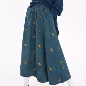 미니스커트 보정 캐쥬얼치마 롱 주름 여성 빅사이즈